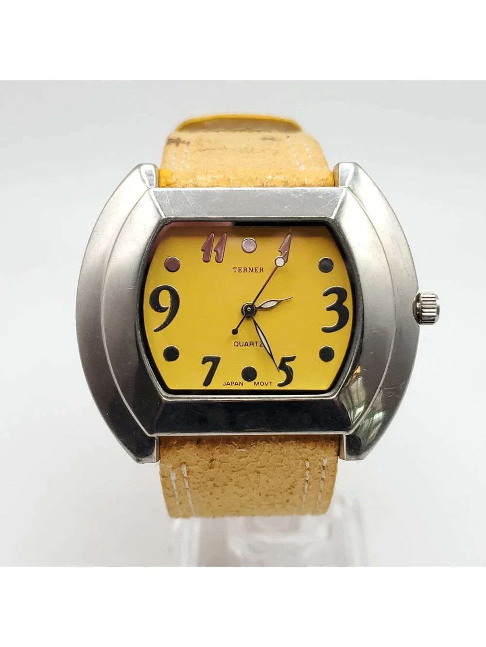 Bijoux Terner Yellow K-10397 Watch 46mm New Battery